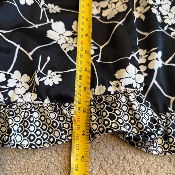 Jonathan Martin Dress Wrap Midi Sleeveless Floral Black Red White Sz 8 #279206 - Picture 8 of 12